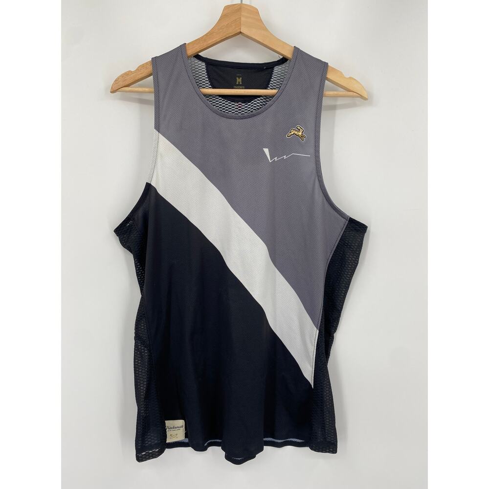 tracksmith gray sleeveless running top